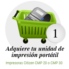 Adquiere tu unidad de impresión portatil: Impresoras Citizen CMP 20
